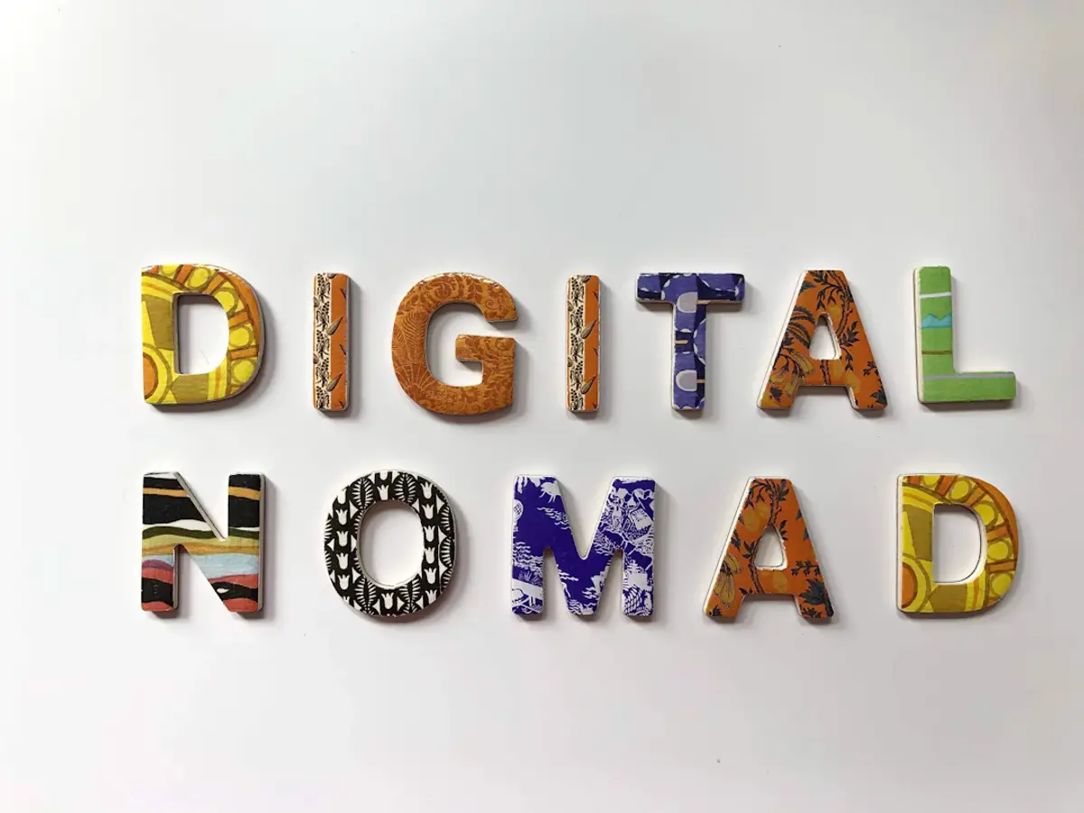 assorted-color digital nomad letter decor